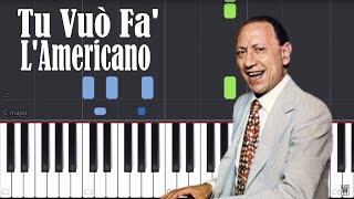 Renato Carosone  Tu Vuò Fa LAmericano  Piano Tutorial by Easy Piano [upl. by Enelhtak]