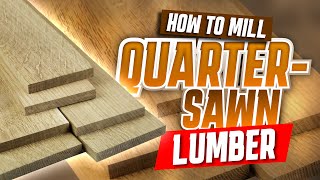 Milling Quarter Sawn Lumber [upl. by Pinzler722]