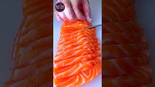 Amazing satisfy salmon cutting skills  Knife Skills [upl. by Arriaet]