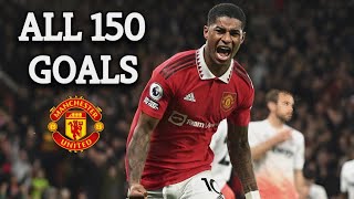 Marcus Rashford All 150 Goals For Manchester United So Far 20162023 [upl. by Natica]