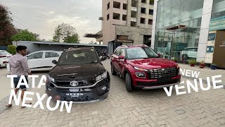 New Hyundai Venue Vs Tata Nexon Dark  ₹50k Diff Only [upl. by Ynwat]