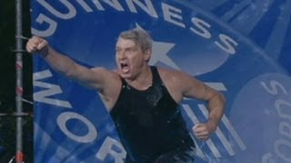 Professor Splash dives 36ft into 30cm of water to break Guinness World Record [upl. by Yrhcaz252]