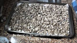 Roasted Sunflower Seed Recipe home grown [upl. by Sulakcin]