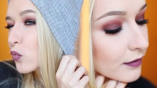 Fall Smokey makeup Осенний макияж [upl. by Essirehc]