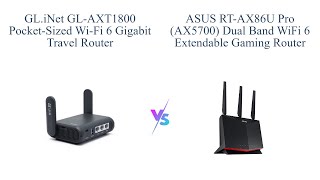 GLiNet GLAXT1800 vs ASUS RTAX86U Pro 🌐🔒 Which WiFi 6 Router is Better [upl. by Anirtal]