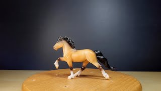 Breyer Stablemates Icelandic Horse  Buckskin Model Horse 360 Rotation for Reference  Review [upl. by Keefe]