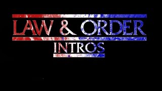 All Law and Order Intros [upl. by Tanaka12]