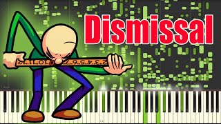 Dismissal  FNF VS Baldis Basics In Funkin MIDI  Dismissal Piano sound [upl. by Narik]