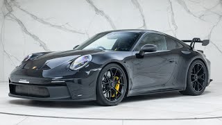 2022 Porsche 911 992 GT3  Jet Black Metallic  Walkaround amp Interior amp Revs 4K [upl. by Aihsenek]