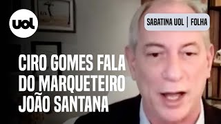 Ciro Gomes diz que João Santana cometeu grosseiro equívoco e pagou a pena [upl. by Otter384]