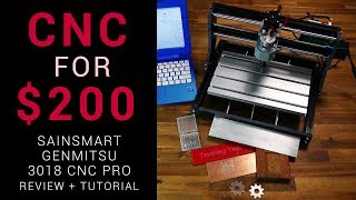 CNC router for 200  Sainsmart Genmitsu 3018 Pro review and tutorial [upl. by Savell543]