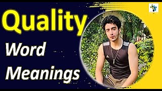 Quality Class 7 Word Meaning   Class 7 English [upl. by Orvan206]