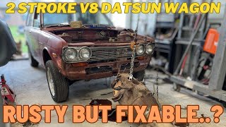 Will I be able to save this Datsun in order to 2 stroke V8 swap it [upl. by Polad]