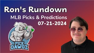 MLB Picks amp Predictions Today 72124  Rons Rundown [upl. by Leschen363]