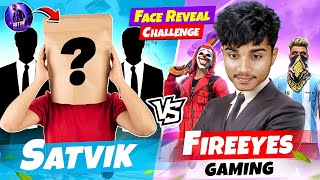 SATVIK FACE REVEAL🔥  FireEyes Gaming Vs satvik Insane Battle🤯 [upl. by Notsek785]