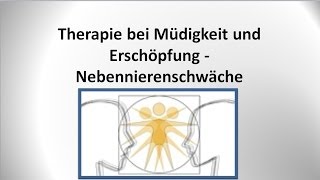 Nebennierenschwäche und Nebennierenschwäche  Therapie  von GANZMEDIZIN in Obersulm [upl. by Esmerolda949]