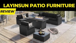 Layinsun patio furniture Review [upl. by Aleafar]