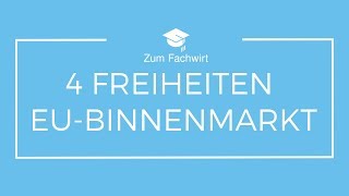 Die vier Freiheiten des EUBinnenmarktes [upl. by Belia819]