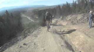 2011 Leadville 100 MTB Trail Race Powerline Descent Downhill Mountain Bike Race Across The Sky [upl. by Azeria]