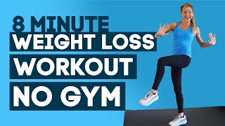 8 Min Simple Workout To Lose Weight Without The Gym DO THIS EVERY DAY [upl. by Atal]