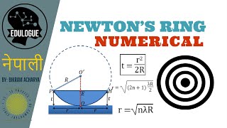 NEWTONS RING  Numericals  Explained in Nepali [upl. by Eelirol]