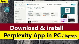 Download perplexity ai for pc  How to use Perplexity AI Pro version  Perplexity ai app [upl. by Martainn360]