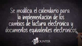 Cambios en el Calendario 2024 para implementación de factura electrónica y documentos equivalentes [upl. by Isacco182]