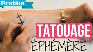 Comment faire un tatouage éphémère [upl. by Dahs]