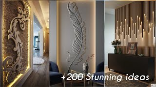 200 Modern Wall Decorating ideas 2024  Living room Wall Decoration  Home decor [upl. by Adnaluy]