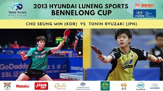 THRILLING CLUTCH  Cho Seung Min KOR vs Tonin Ryuzaki JPN  2013 Hyundai Luneng Bennelong Cup [upl. by Adel]