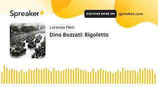 Dino Buzzati Rigoletto [upl. by Yul]