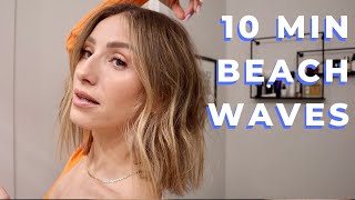 How To Style A Blunt Bob  Undone Textured Waves  Short Hair [upl. by Roman]