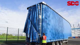 SDC Trailers Double Deck Curtainsider Operation [upl. by Nickles894]