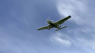 Cockpit Video  Landing at Glenforsa Isle of Mull Scotland [upl. by Ttennaj]