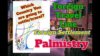 Travel Line Palmistry Foreign Settlement Lines Palmistry Updated [upl. by Arakat32]