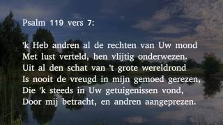 Psalm 119 vers 3 7 en 86  Och schonkt Gij mij de hulp van Uwen Geest [upl. by Nerad]