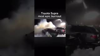 Toyota supra burnout  Toyota supra most epic burnout [upl. by Noemis]