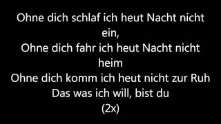 Ohne Dich Münchner Freiheit lyrics [upl. by Innavoj897]