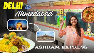 Delhi to Ahmedabad in Ashram Express for Cricket World Cup Match 2023  Travel with Jo [upl. by Alletniuq]