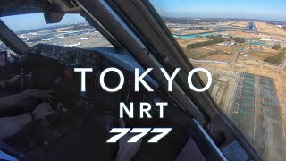 TOKYO NARITA  BOEING 777 LANDING 4K [upl. by Recnal696]