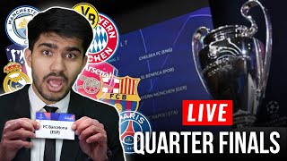 Champions League Quarter Finals DRAW LIVE REACTION [upl. by Nellda870]