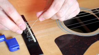 How to Change an Acoustic Guitar String EASY [upl. by Thedric746]