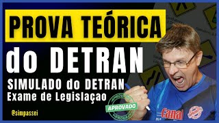 Simulado do DETRAN Questões da Prova teórica do DETRAN Exame legislação de trânsito [upl. by Kohcztiy]