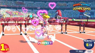 Mario amp Sonic At The Olympic Games Tokyo 2020 Event 110m Hurdles  100m amp Triple Jump Switch [upl. by Bruckner236]