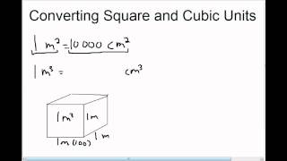 Converting Square and Cubic Units [upl. by Mose]