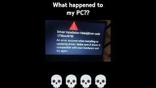 WHATS HAPPENED TO MY PC win10 virus windows10 win11 error windows10error [upl. by Imoyn]