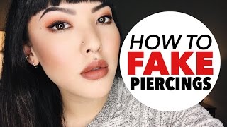 How To Fake Piercings  soothingsista [upl. by Gnaig]