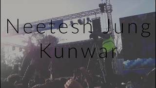 Neetesh jung kunwar flirty maya unreleased song live on jawalakhel on 30th December 2017 [upl. by Rabma]