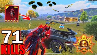 71 KILLS 🔥 FASTEST RUSH GAMEPLAY With Blood Raven XSUIT😍 ACE MASTER RANK SAMSUNGA7A8J4J5J6J7 [upl. by Uziel]