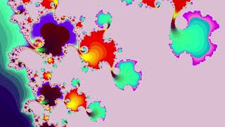 MANDELBROT  Sorbet champagne en 4K 🍨🍧fractales MANDELBROT davinciresolve art numérique [upl. by Ardnoet]